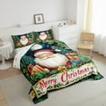 thumbnail image 3 of jejeloiu Cartoon Santa Claus Queen Comforter Set,Merry Christmas Bedding Sets,Xmas Tree Gifts Bedding Comforter Set For Boys Kids,Ultra Soft Home Decor Reversible,3pcs, 3 of 8