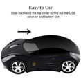 thumbnail image 2 of Wekity Ultra Small Cool Sports 3D Car Shaped Wireless Optical Mouse Mini Cordless Portable Mice for Business Travel Office Home School Gift (Black), 2 of 6