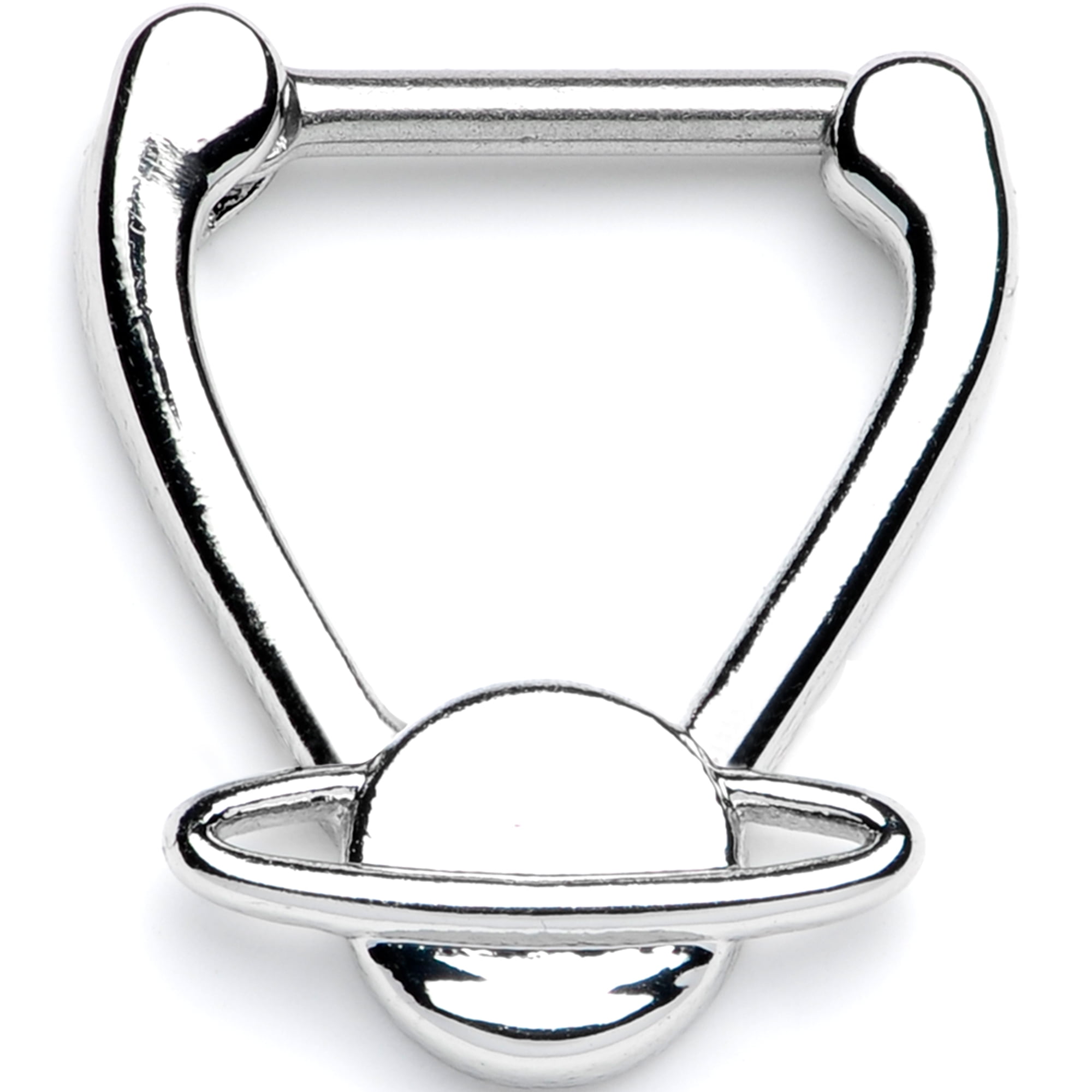 Body Candy Unisex 16G 316L Steel Septum Jewelry Saturn Daith