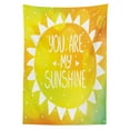 thumbnail image 3 of Ambesonne Yellow Tablecloth Rectangular Table Cover, Sun Love Art, 60"x90", Yellow, 3 of 4