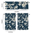 thumbnail image 6 of Kitchen Curtains and Valance Set 36 Inch Tier Pioneer Colorful Floral 3 Pieces Set Dining Room Small Curtain Drapes Cafe Curtains Valance for Home Decor Rod Pocket, 6 of 6