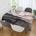 thumbnail image 5 of GZHJMY Lighthouse Square Tablecloth, Waterproof Stain Wrinkle Resistant Washable Polyester Table Cover for Picnic Dinner Holiday Kitchen Party Decor, 60 x 60 in Home Decor, 5 of 7