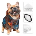 thumbnail image 3 of Fotbe 3D Butterfly Sudadera con Estampado para Perros Pequeños – Suéter con Capucha para Mascotas, Tela Suave de Forro Polar con Bolsillo-Small, 3 of 7