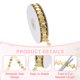 thumbnail image 3 of Cinta decorativa de estrella Uxcell, 1/2" x 10.94 yardas, cinta de poliéster brillante para decoración de vacaciones, decoración de bodas, envoltura de regalos y pasteles, dorada, 3 of 6