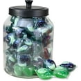 thumbnail image 2 of Skywin Glass Laundry Pod Container with Black Lid - Laundry Pod Storage Container for Laundry Room Organization Laundry & Dishwasher Pod Laundry Container, 2 of 7