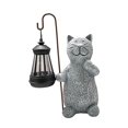 thumbnail image 3 of Estatua de luz Solar de gato, lámpara de Animal, gato con luces solares, escultura encantadora, figura de gato para césped, regalos de inauguración de, 3 of 8