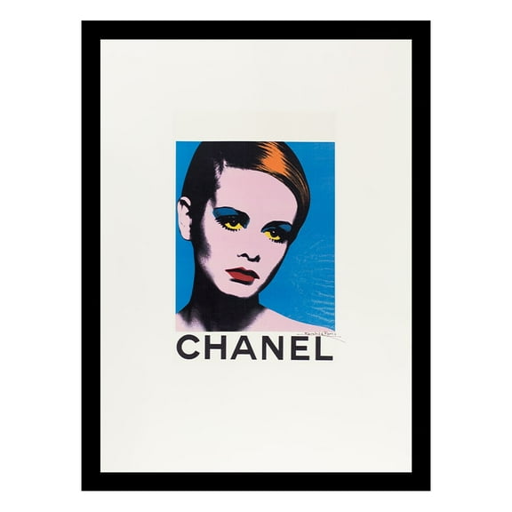 Twiggy Designer Fashion Framed Print