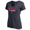thumbnail image 2 of Women's Navy New Orleans Pelicans Script Assist V-Neck T-Shirt, 2 of 3