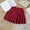 Wine, variant on Girls Pleated Skirt, Athletic Tennis Skirts, High Waist Mini Skort 3-16Years (Black 11-12Years)