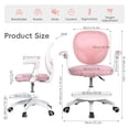 thumbnail image 5 of Children Study Chair with Adjustable Footrest & Flip Arm, Kids Computer Chair , 360-degrees Swivel Mesh Office Chair for Home Bedroom Learning Room, 5 of 7