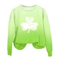 thumbnail image 4 of St.Patrick's Day Agkizg Toddler Baby Girls Summer Tops, Long Sleeve T-shirt for Kids, Toddler Girls Casual Pullover Blouse Tee Children Green Printing Crewneck T Shirts, Sizes 2-3 Years, 4 of 5