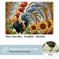 itdsatrgt Doormat Custom Indoor Door Mat, Retro Rooster