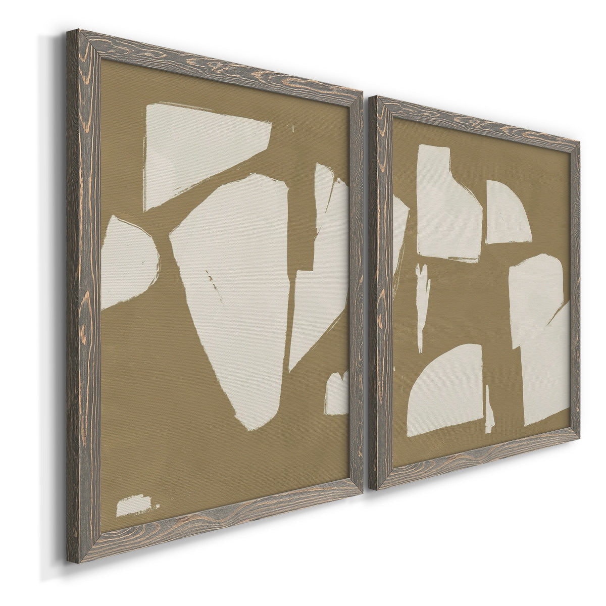 Chunky Abstract III - Premium Framed Canvas 2 Piece Set - Ready to Hang