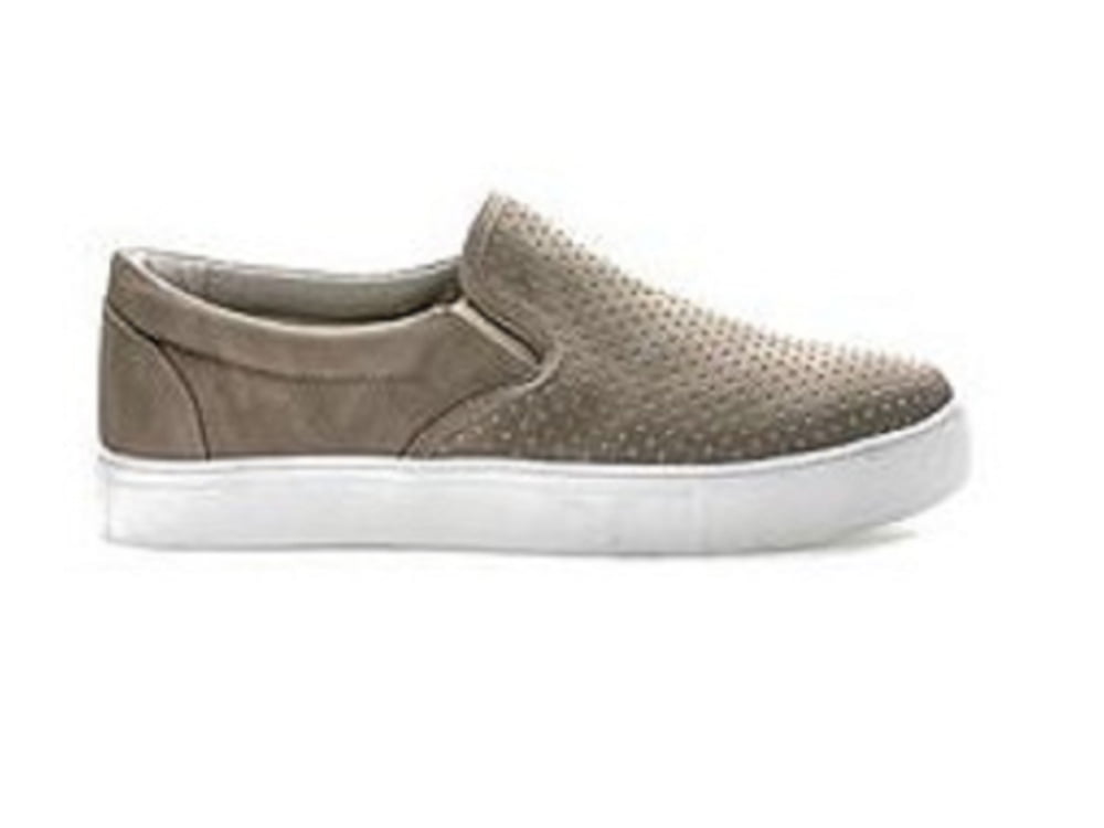 taupe slip on shoes