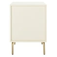 thumbnail image 6 of SAFAVIEH Genevieve Mid-Century 2 Drawer Nightstand, Cream/White Washed, 6 of 15