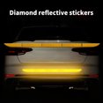 thumbnail image 2 of 5pcs/set Car Warning Stciker Reflective Trunk Stripe Self Car Rear Reflector Adhesive Universal Car Rear Reflector, Orange, 2 of 6