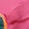 thumbnail image 5 of HILEELANG Toddler Girl Sweatshirts Rose Rainbow Heart Reversible Scales Applique Cotton Crewneck Pullover Tops Sweater Shirts 2T, 5 of 5