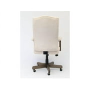 Boss Office Products Executive Desk Chair with Driftwood Finish Frame, Champagne Velvet