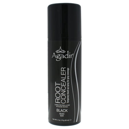 Agadir Root Concealer Temporary Touch Up Spray - Black - 2 oz Hair