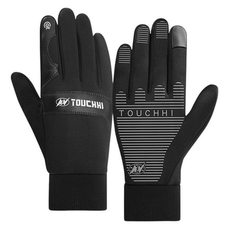 

Wowspeed Winter Thermal Gloves Windproof Waterproof Non Slip Touchscreen Soft Warm Man Gloves Elastic Cuff for Men Women Running Driving Cycling Climbing Hiking Skiing