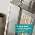 thumbnail image 4 of Elk Home 9-Inch Wide Crested Butte Hanging Modern-Brushed Aluminum, 4 of 5