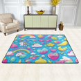 Cute Unicorn Clouds Rugs Washable Cover Floor Rug Carpets Bathroom