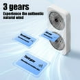 thumbnail image 6 of Honeeladyy Twin Window Fan, Portable Wall Mountables or Desktop Fan with Three Adjustable Wind Speeds High Wind Settings, Suitable for Home, Office, Travel or Picnic, 15.75x8.27x2.17in, Black, 6 of 7