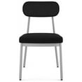 thumbnail image 4 of Amisco Orly Dining Chair - Grey Beige Fabric/Black, 4 of 9