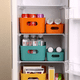 thumbnail image 4 of Laklulu Papelera de almacenamiento blanca con asas, organizador de gran capacidad, caja de almacenamiento multiusos con asas para baño, cocina y sala de estar..., 4 of 5