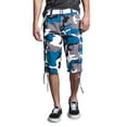 thumbnail image 3 of G-style USA Men's Belted Camo Cargo Shorts 9AP10 - TEAL CAMO - 30, 3 of 6