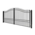 thumbnail image 6 of ALEKO Garden Steel Dual Swing Driveway Gate 18 feet London Style Black, 6 of 16