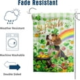 thumbnail image 4 of Beagle St Patricks House Flags 28x40 Double Sided Dog St Patricks Day Lawn Flag Buffalo Plaid Shamrock Flag Outdoor Rainbow St Patrick Day Garden Flag Large, 4 of 7