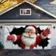 thumbnail image 1 of Cubierta para puerta de garaje de Papá Noel (400 x 180 cm) | Decoración navideña reutilizable | Cortina navideña resistente a la intemperie | Decoración festiva para exteriores e interiores, fiestas, 1 of 5