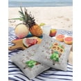 thumbnail image 3 of Pack of 2 Outdoor Pillow Covers, Your Are My Sunshine Sunflower Theme Waterproof Square Throw Pillowcase Cushion Decorative Pillow Covers for Couch Patio Tent, 26x26 in, 3 of 6