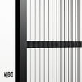 thumbnail image 4 of VIGO Divide 34 in. W x 62 in. H Framed Fixed Tub Screen Door in Matte Black with 3/8 in. (10mm) Fluted Glass, 4 of 12