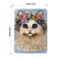 thumbnail image 4 of Latch hook rug kit,latch hook cushion kits,Cute Cat Latch Hook Rug Kit for Adults Crocheting Carpet Rug Yarn Sofa Cushion Mat Tapestry DIY Carpet Arts Crafts 50×50cm/20*20in, 4 of 10