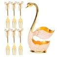 thumbnail image 2 of Swan Tableware Sets With Holder For Coffee Fruit Dessert Exquisite Decoration, 2 of 8