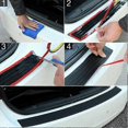 thumbnail image 3 of Rear Bumper Protector Guard Universal Rubber Scratch Resistant Trunk Door Sill Protector Exterior Accessories Trim Cover for SUV/Cars, 3 of 3