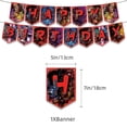thumbnail image 2 of Decoraciones para fiesta de cumpleaños de Five Nights at Freddy's de Fnaf. Suministros para fiesta de juegos de terror. Incluye globos con pancarta de feliz cumpleaños., 2 of 3