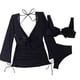 thumbnail image 1 of Conjunto de bikini tankini de 3 piezas para mujer, moda de primavera, color liso, para playa, vacaciones, tankini, 1 of 6