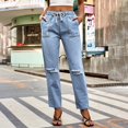 thumbnail image 2 of Vedolay Fashion Women Pants Palazzo Pants Lightweight Summer Beach Flowy Trousers Light Blue,2XL, 2 of 5