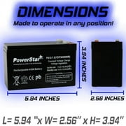 PowerStar PS12-7-31 Ut 1270 12V 7Ah Nonspillable Rechargeable Sealed Lead Acid Battery