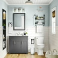 thumbnail image 6 of Autumn Alley Galvanized Trash Can– Pedal, 5L - Rustic Farmhouse Trash Can for Bathroom, 6 of 10