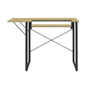 Sew Ready Dart Sewing Machine Table with Folding Top and Adjustable Platform, Black/ Ashwood