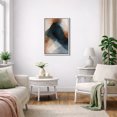 thumbnail image 3 of Framed Canvas Print Blue Abstract Wall Art Modern Decorative for Living Room Bedroom - 24"x36" WHITE, 3 of 8