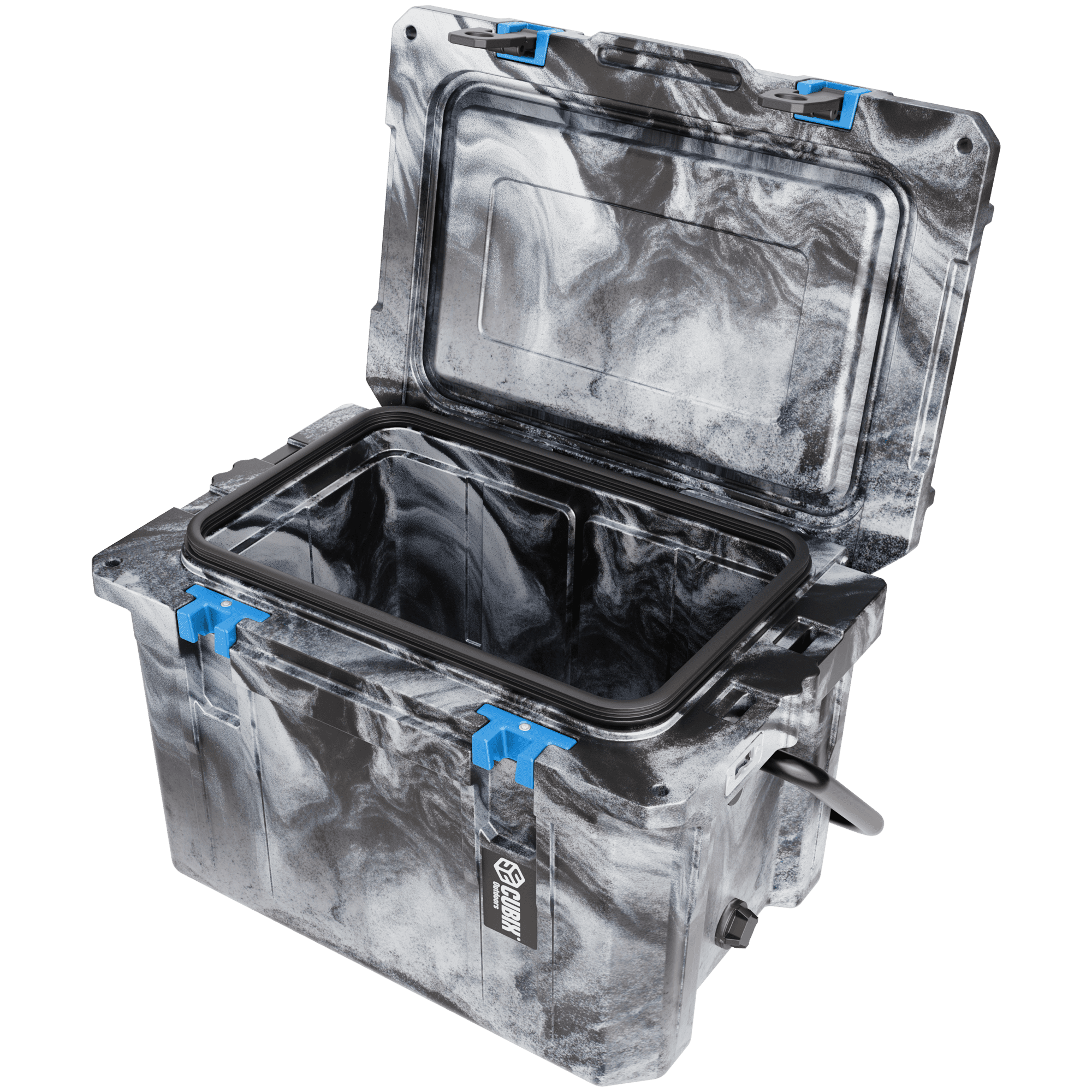Cubix Outdoors 20 QT QuadraX Portable Insulated Hard Cooler - Fits 14 Cans - Winter Camo