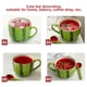 thumbnail image 2 of Taza de cerámica con forma de sandía y cuchara para el desayuno en casa, taza para café con leche, 2 of 8