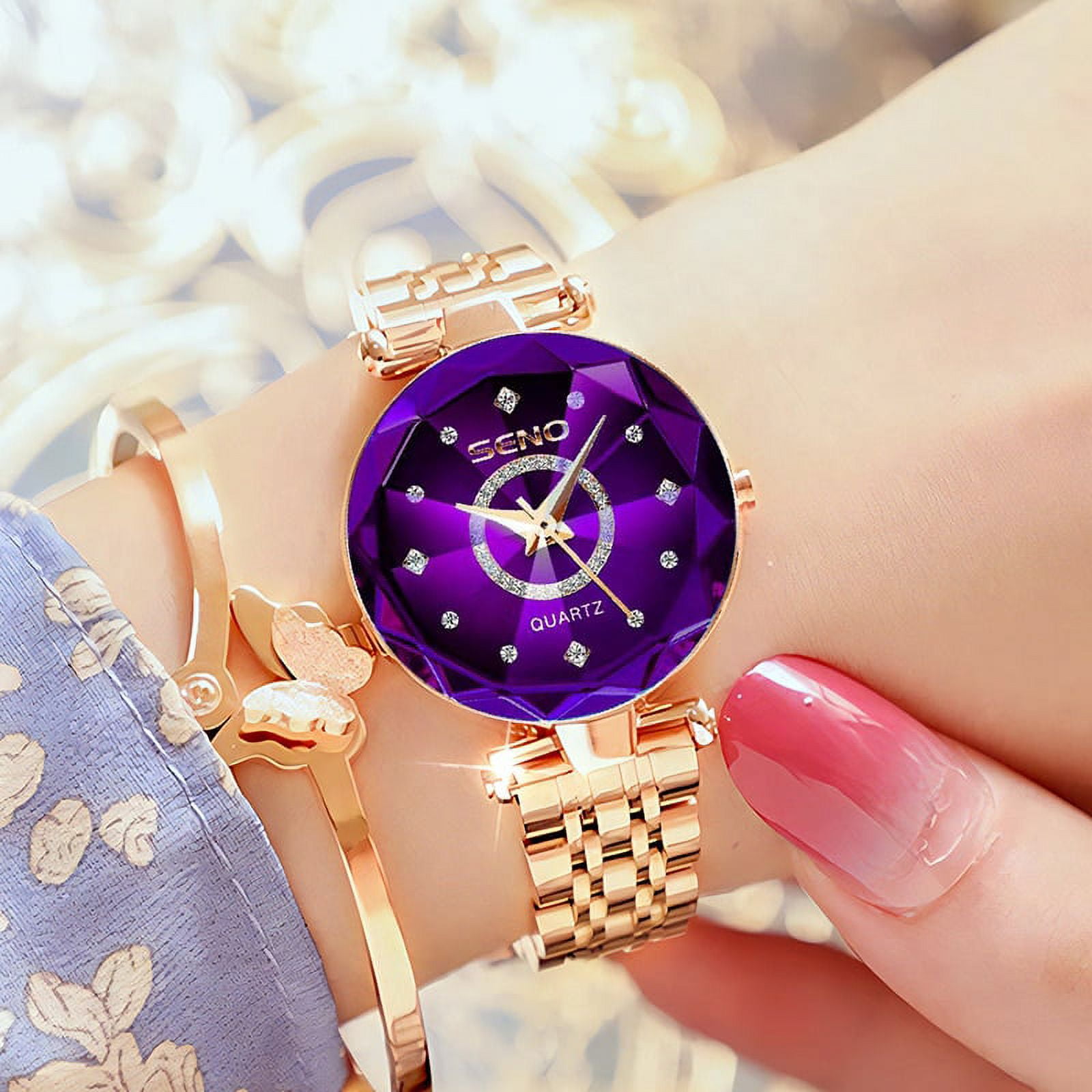 Relogio Feminino 2022luxury Brand Diamond Women Watches Gold Quartz Ladies  Wrist Watches Stainless Steel Clock Female Watch - Quartz Wristwatches