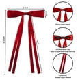 thumbnail image 4 of Holzlrgus 6pcs Bow Hair Clips for Women Girls, Hair Bows Ribbons for Hair Bowknot Hair Clips with Long Tail, Long Hair Christmas Accessories Barrettes Hair Clips With Bow (Red), 4 of 6