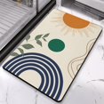 thumbnail image 2 of Mid Century Abstract Boho Aesthetic Bathroom Rugs, Bohemian Sun Modern Minimalist Home Bathtub Decor Bath Floor Mat, Super Soft Washable Absorbent Non Slip Microfiber Bathroom Rug 20"x32", 2 of 5